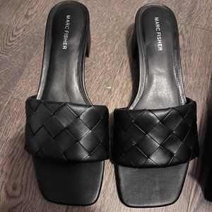 NEW Black Mule Sandals - Marc Fisher - Sz 9